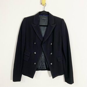 Elie Tahari Black Open Front Blazer Jacket